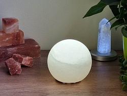 Planeta BÍLÁ - Solná lampa el. - cca 3kg/15cm